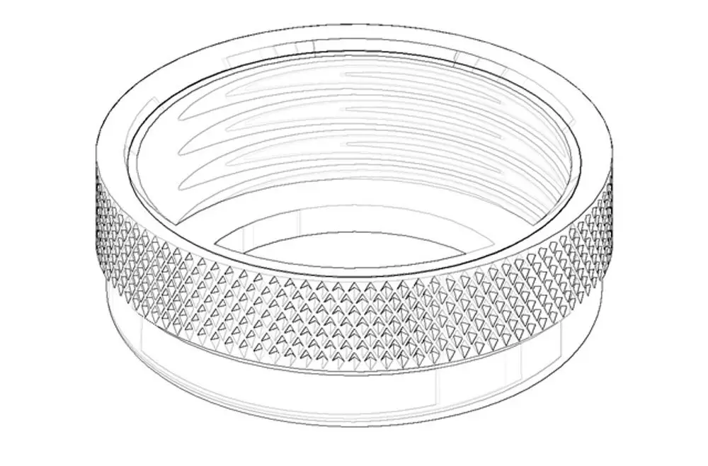DORNBRACHT Luftsprudlerhülse ERSATZTEILE 092301008 D. 25 x 9 mm Weiß matt, 092301008-10 Galeriebild 1
